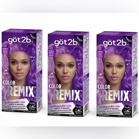 Other - Got2b - 3pack - Color Remix Purple Hair Dye